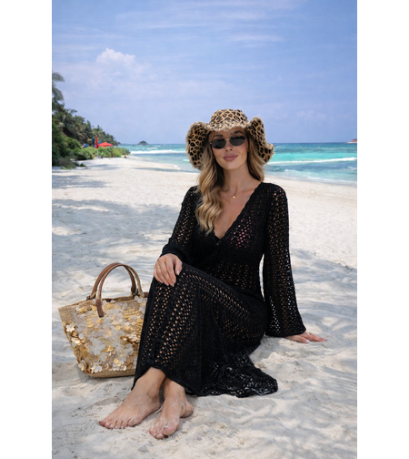 Oceana Backless – дълга плажна рокля black