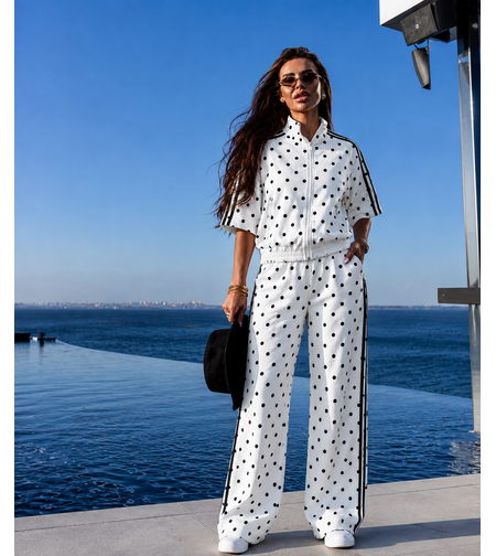 “ Dots Vibe Set” white - сет две части