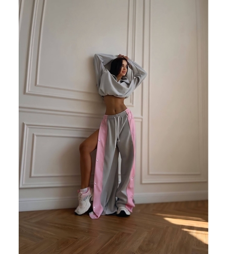 “ Urban Contrast Luxe Set “ grey - спортен екип с копчета