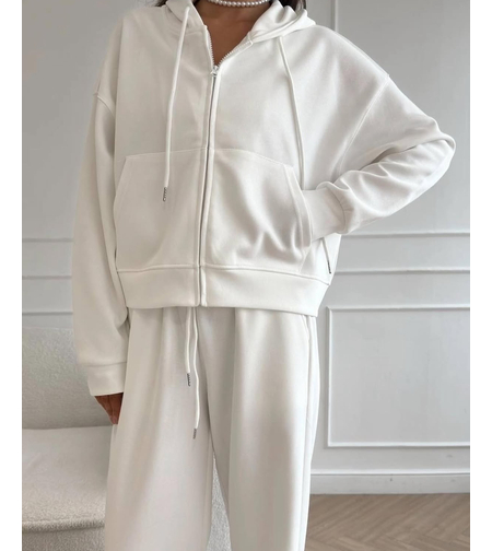 ROOV White Спортен широк екип от памук