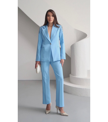 Elegance Power Suit Blue - Сако и панталон