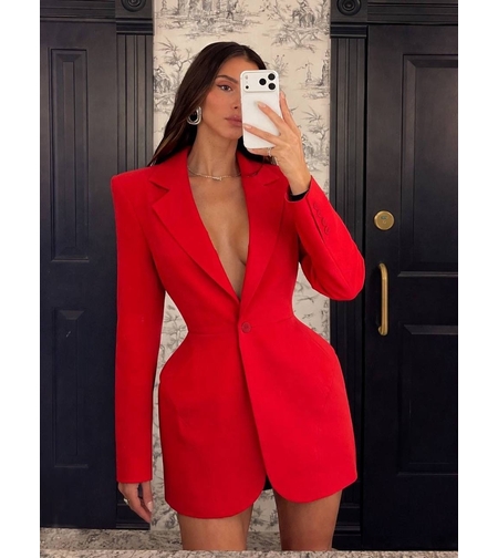 “Scarlet” Power Blazer Dress