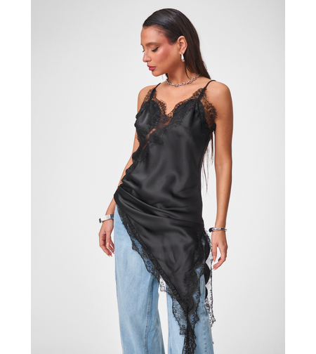 Noir Lace - Сатенена туника