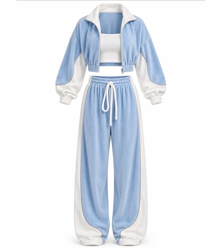 “ Velour for you “ blue - спортен екип 3 части
