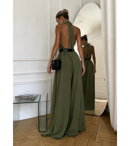 “HALTER ELEGANCE” green - гащеризон