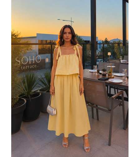 “ Rosé Breeze“ yellow - ефирна лятна рокля