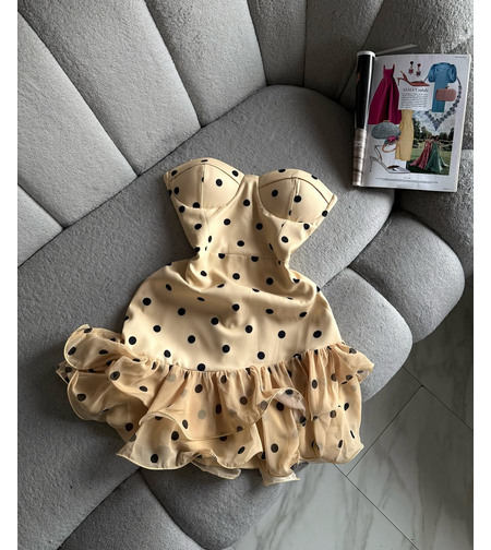“ Affair Chic Dots” yellow - Рокля
