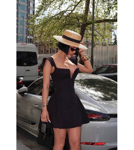 Amour Mini Dress-  BLACK