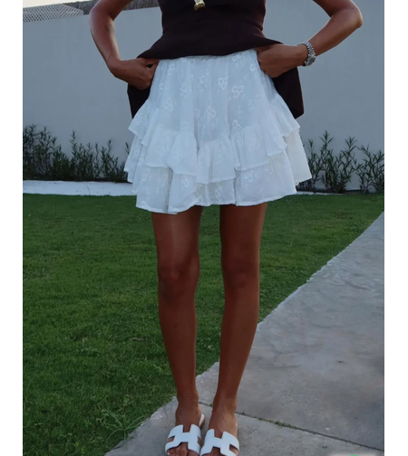 „Romantic Layers“ White - пола с дантела