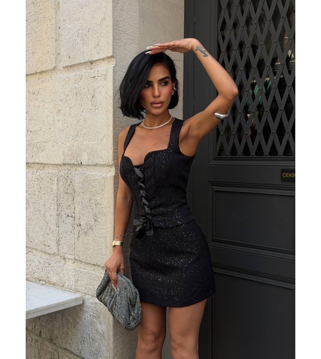 “ Aria “ black – комплект с  деликатен блясък