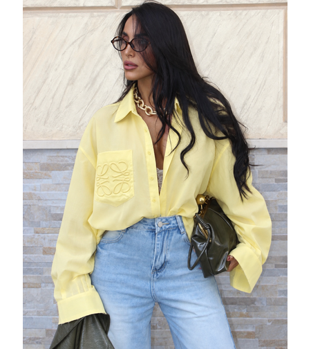 “Loewe Style” yellow - Oversize риза