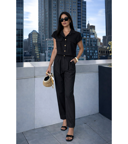 Lina Set  Black– панталон и риза