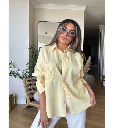 “Loewe Style” yellow - Oversize риза
