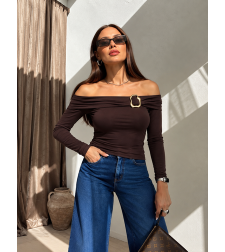“ Mocha Off-Shoulder “ - Блуза