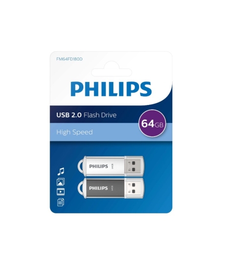 Philips 2 броя флаш памер 2x64 gb Star Edition USB