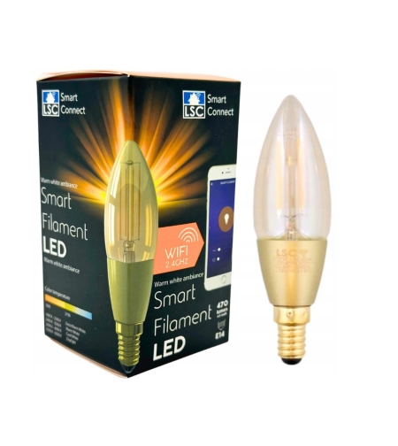 LSC Smart Connect Интелигентна LED крушка с нажежаема жичка E14