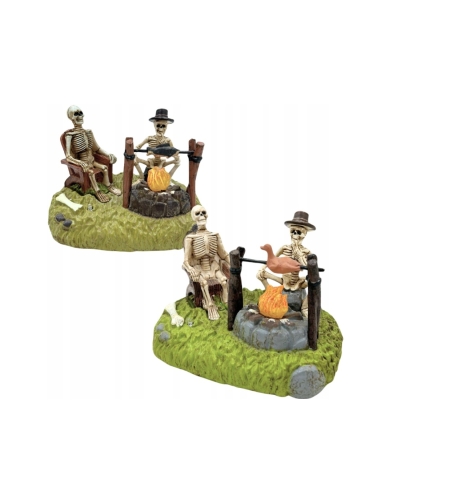 LED ДЕКОРАЦИЯ УКРАШЕНИЕ ХЕЛОУИН ФИГУРА ГОРЕЩ ОГЪН СКЕЛЕТИ КРАЙ ОГЪНЯ