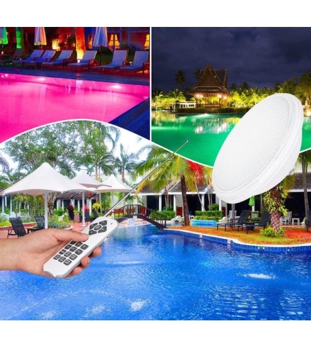 KWODE PAR56 LED осветление за басейн, 54W RGB LED лампа, LED осветление за басейн, запълнено със смола, 12V AC/DC Led Par56