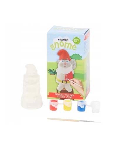 КОМПЛЕКТ ЗА ТВОРЧЕСТВО ГНОМ КЕРАМИЧЕН ГНОМ ЗА БОЯДИСВАНЕ