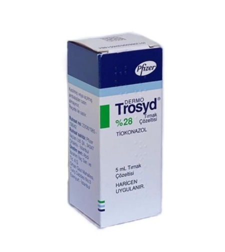 ЛАК TROSYD, PFIZER ПРОТИВ ГЪБИЧКИ ПО НОКТИТЕ / ТРОСИД 28 % 5 МЛ.