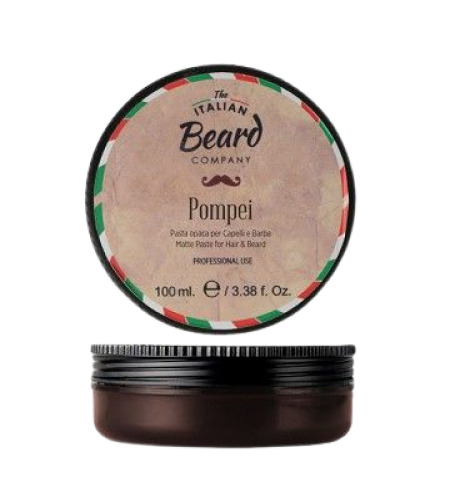Pompei matte effect fixing paste - for strong fixation for hair and beard - 100 ml.