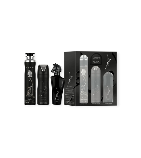 Lattafa Maahir Black EDP 100 Uni+200 Deo+300 air freshener