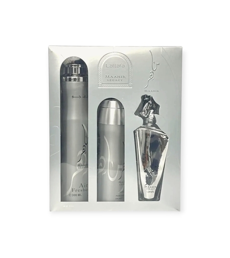 Lattafa Maahir Legacy EDP 100 Uni+200 Deo+300 air freshener