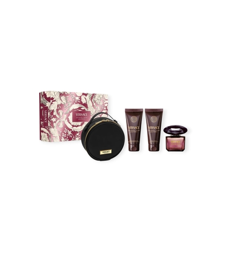 Versace Crystal Noir EDP 90 W+100 S.G+ 100 B.L+toiletry bag