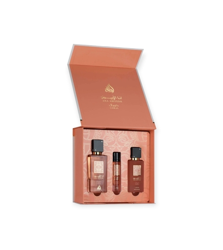 Lattafa Ana Abiyedh Coral EDP 60 W+12 EDP+50 ml Hair mist