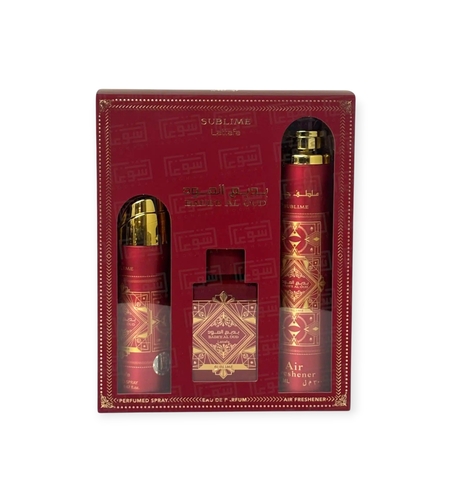 Lattafa Badee al Oud Sublime EDP 100 Uni+200 Deo+300 air freshener