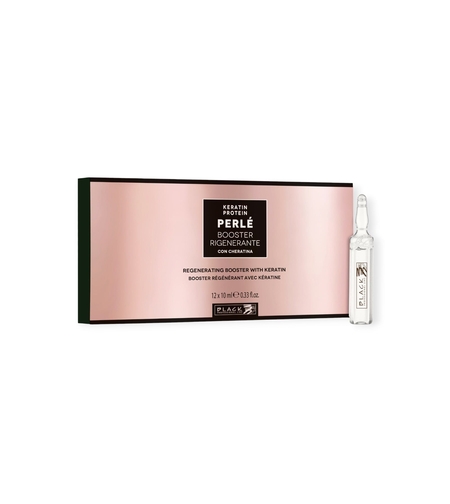 Black hair ampoules Perle Keratin 12 x10 ml