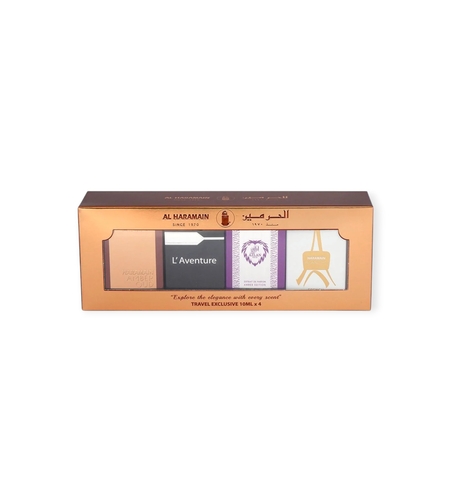 Al Haramain Collection 4 x10 ml Uni Amber,L Aventure,Amber,Blanche