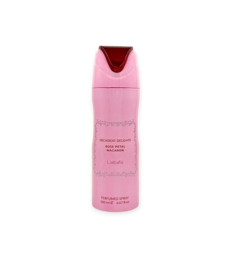 Lattafa Decadent Delights Rose Petal Macaron Deo 200 W