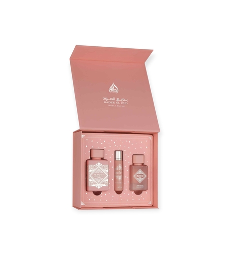 Lattafa Badee al Oud Noble Blush EDP 100 + 50 Hair Mist+12 EDP