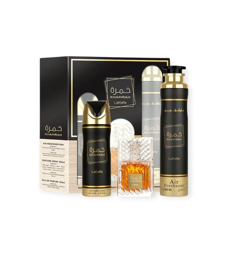 Lattafa Khamrah EDP 100 + 200 Deo+300 air freshener