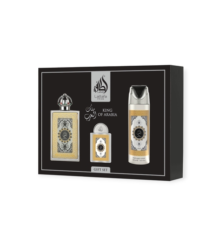 Lattafa Pride King of Arabia EDP 100 M+200 Deo+EDP 20 ml