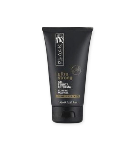 Black Ultra Strong Hair Gel Tube 150 ml