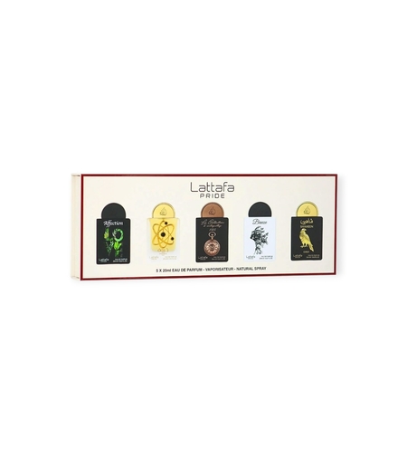 Lattafa Pride set 5x20ml-Afection,Breez,Tharwah Gold,Shaheen Gold,La Collection Antiquites.