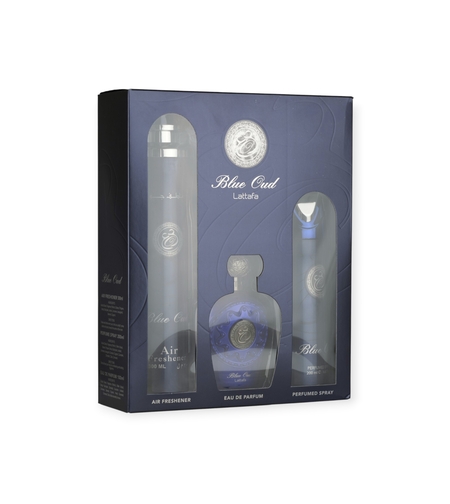 Lattafa Blue Oud EDP100+200 Deo+300 Aromatizator