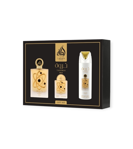 Lattafa Pride Tharwah Gold EDP 100 Uni+200 Deo+EDP 20 ml