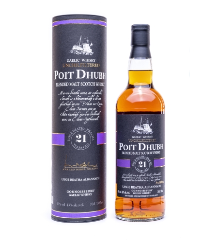Wiskey Poit Dhubh 21 y. 43% 0.7 L