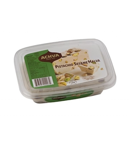 halve with pistachio