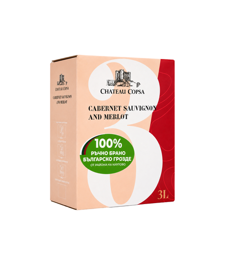 Bag in Box 3L- Каберне Совиньон и Мерло