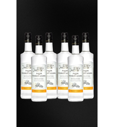 Кутия 6 × 1L Ракия от Розовата долина | -10%
