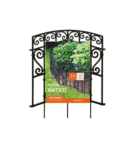 Декоративна черна оградка Antico 2.2 метра