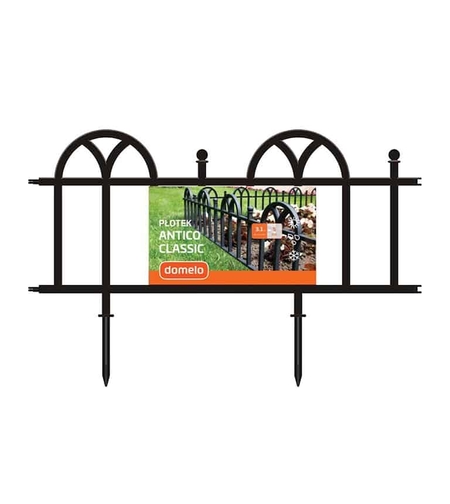 Декоративна черна оградка Antico Classic 3.1 метра