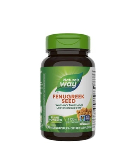 Fenugreek seed 610mg x 100 caps. Nature's Way