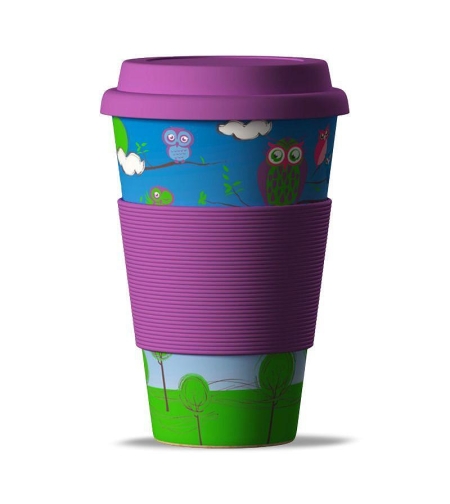 Бамбукова чаша Бухал, 400мл. - Bamboo Cup