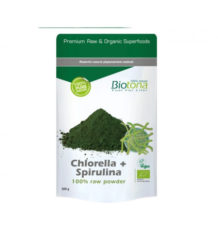 Био Хлорела и Спирулина, 200гр. - Biotona