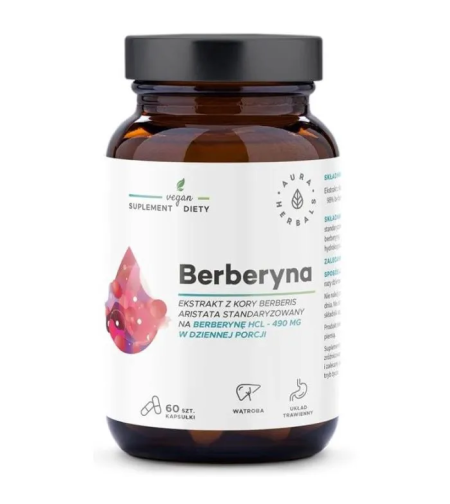 Aura Herbals Берберин 490 mg 60 капсули